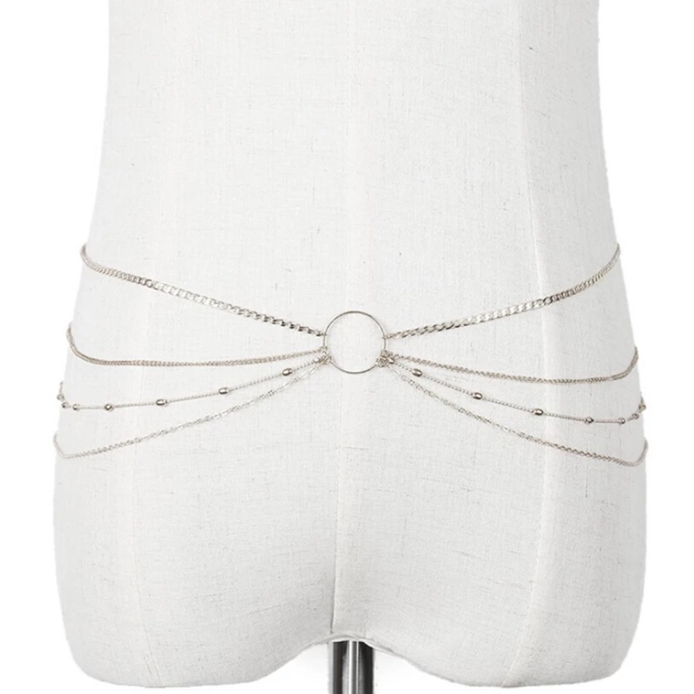 Boho Multilayer Beach Belly Waist Festival Chain - Picture 10 of 14